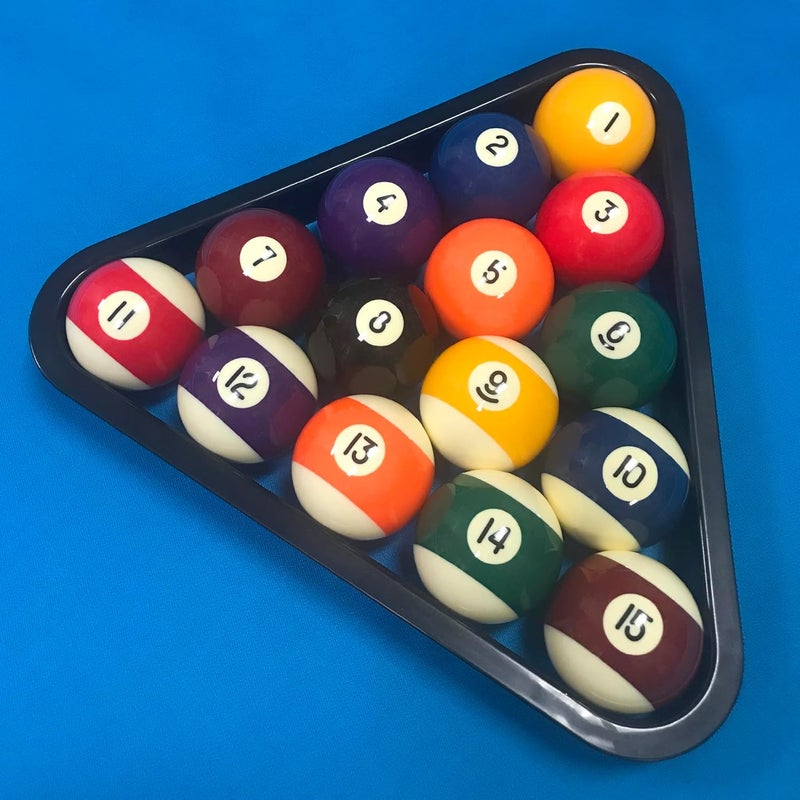 okko Billiard Pool Table Plastic 8 Ball Triangle Rack Black for Standard 2 ¼” Pool Balls - Image 2